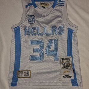 Ella Kids Basketball Jersey - Blue and White